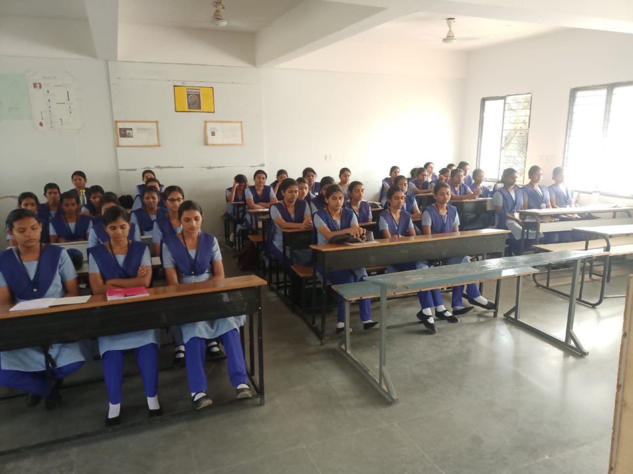 Students learning in a Face of Hope-supported classroom
